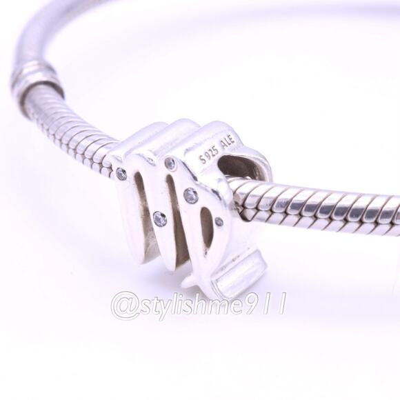 Authentic PANDORA Sparkling Virgo Zodiac Sign Charm - Picture 3 of 9